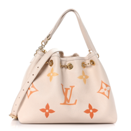 fake designer bags Louis Vuitton Degrade Empreinte Monogram Giant Summer Bundle BB in Neutral with Gold Hardware front