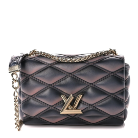 fake designer bags louis vuitton top handle go 14 mm black pink lambskin malletage silver hardware