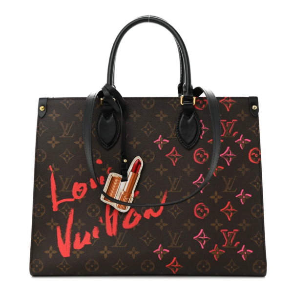 fake designer bags Louis Vuitton Monogram Fall In Love Onthego MM front